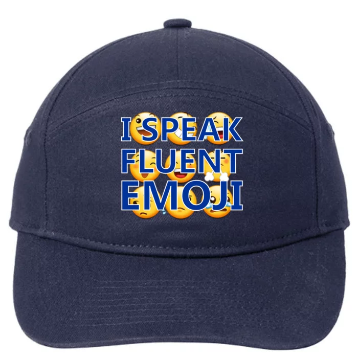 I Speak Fluent Emoji 7-Panel Snapback Hat