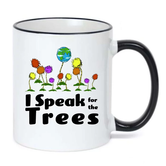 I Speak For The Trees Black Color Changing Mug