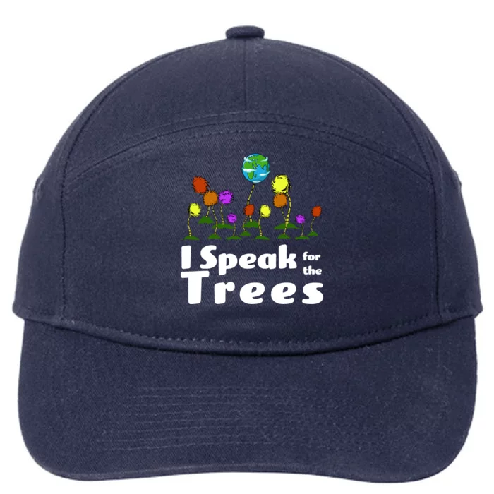 I Speak For The Trees 7-Panel Snapback Hat