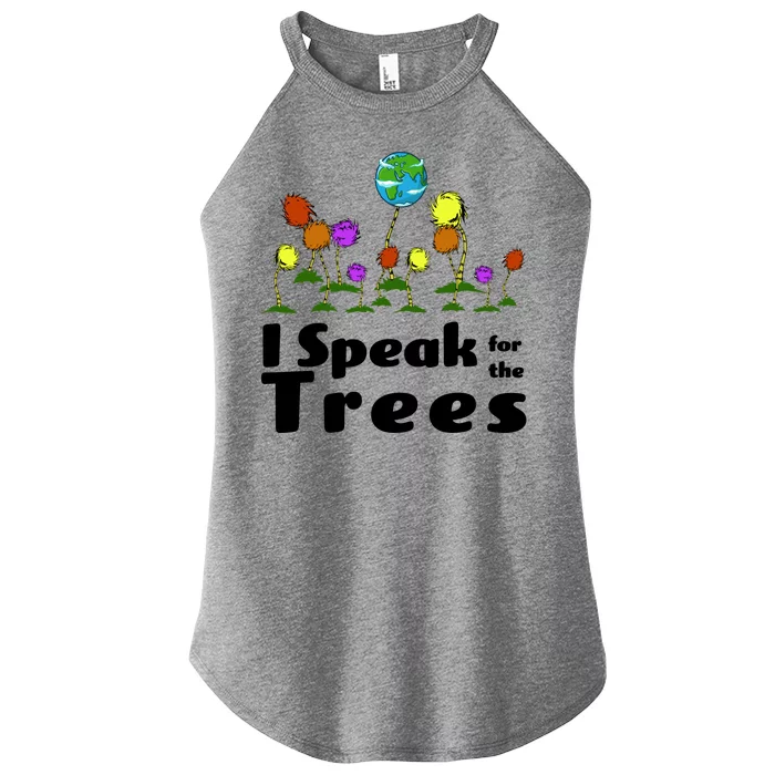 I Speak For The Trees Women’s Perfect Tri Rocker Tank