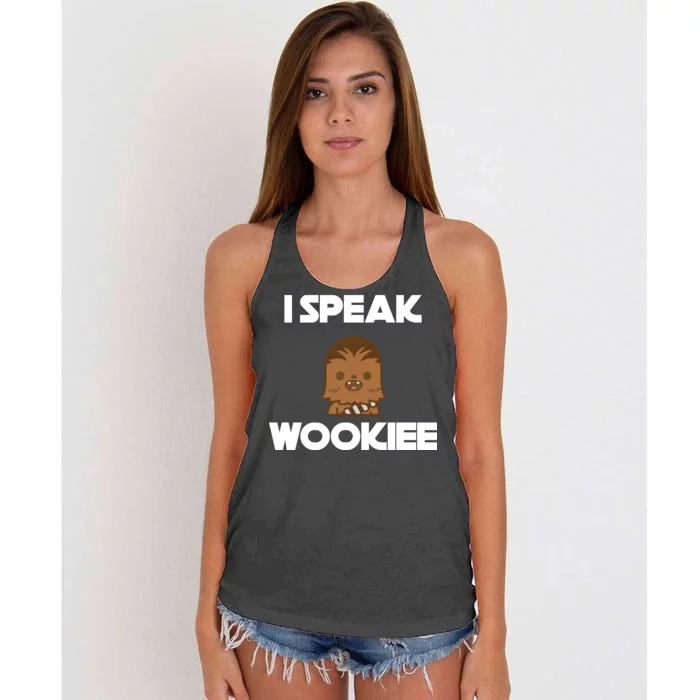 I Speak Wookiee Women's Knotted Racerback Tank