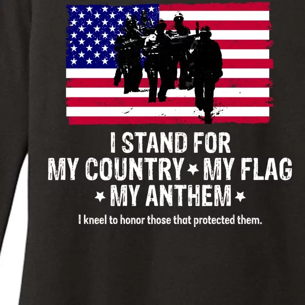 I Stand For My Country Flag My Anthem Womens CVC Long Sleeve Shirt