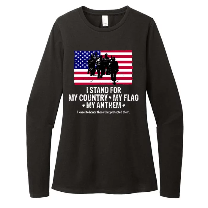 I Stand For My Country Flag My Anthem Womens CVC Long Sleeve Shirt