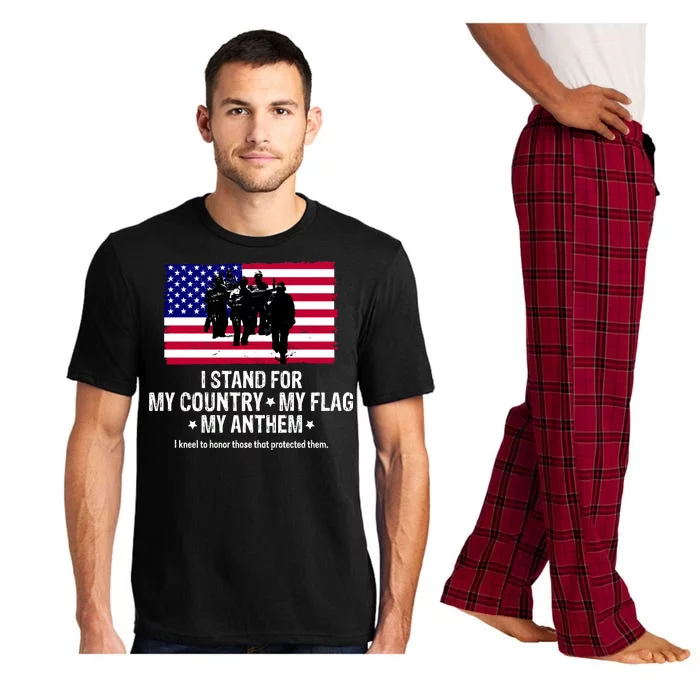 I Stand For My Country Flag My Anthem Pajama Set