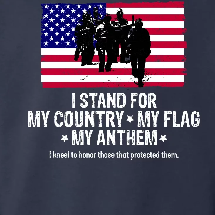 I Stand For My Country Flag My Anthem Toddler Hoodie