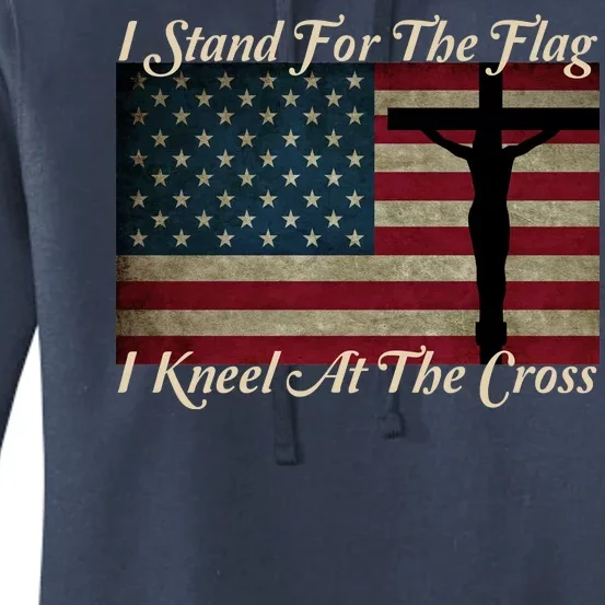 I Stand For The Flag And Kneel For The Cross Women's Pullover Hoodie