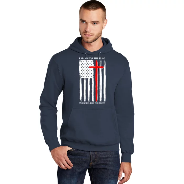 I Stand For the Flag And Kneel For The Cross Flag Hoodie