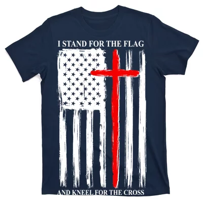 MLB Baseball Chicago Cubs Stand For Flag Kneel For The Cross Shirt