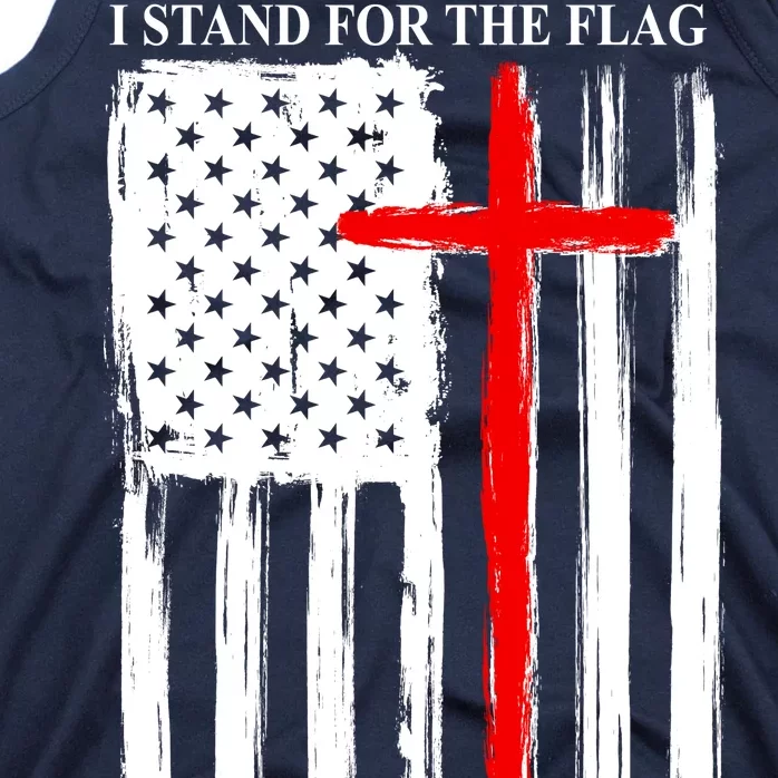 I Stand For the Flag And Kneel For The Cross Flag Tank Top