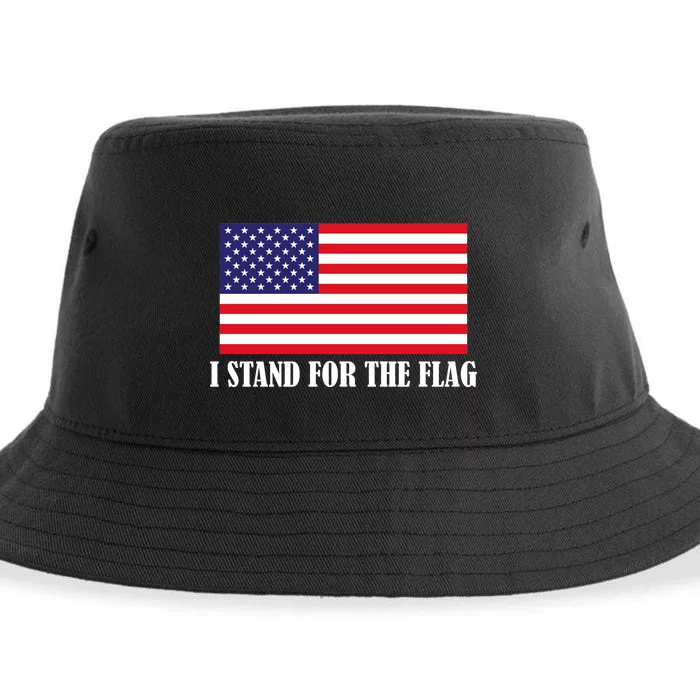 I Stand For The Flag USA National Anthem Sustainable Bucket Hat