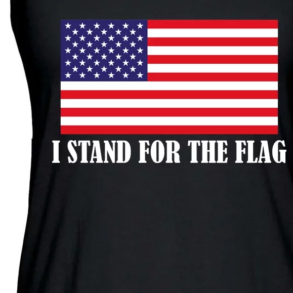 I Stand For The Flag USA National Anthem Ladies Essential Flowy Tank