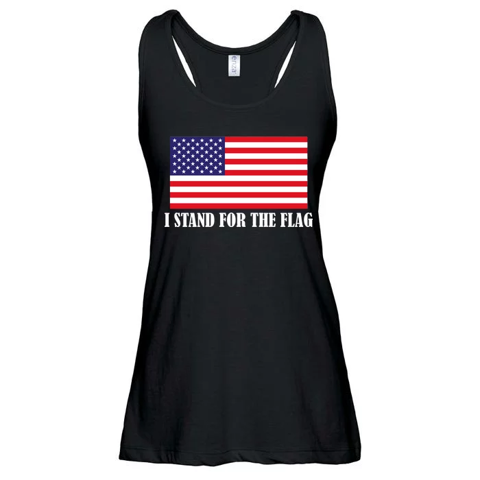 I Stand For The Flag USA National Anthem Ladies Essential Flowy Tank