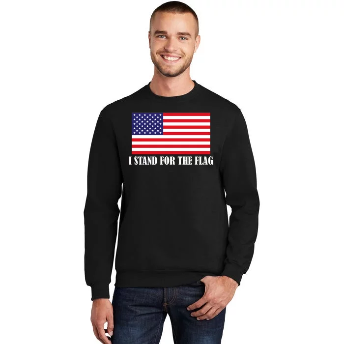 I Stand For The Flag USA National Anthem Tall Sweatshirt