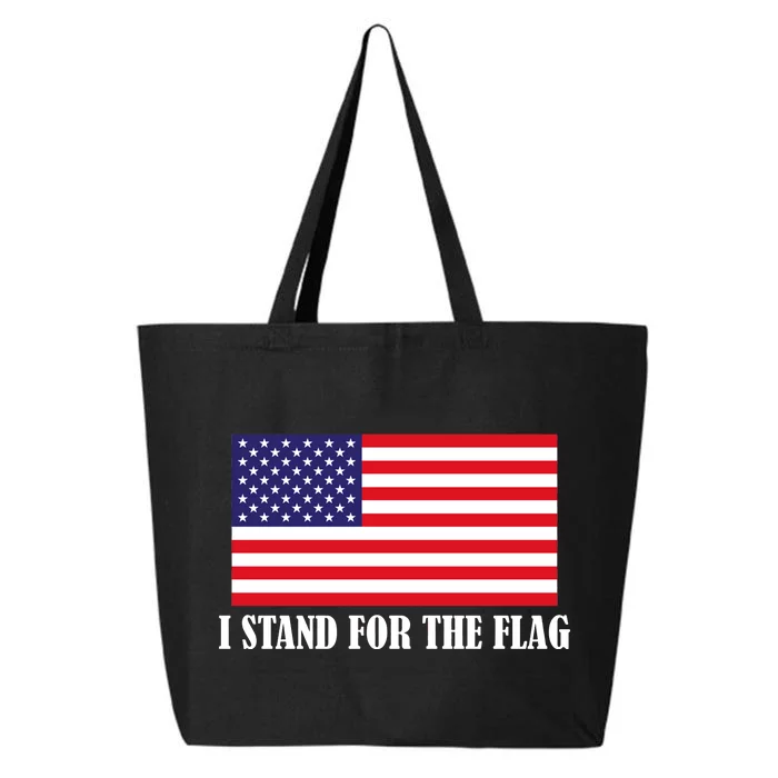 I Stand For The Flag USA National Anthem 25L Jumbo Tote