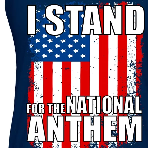 I Stand For The National Anthem Ladies Essential Flowy Tank