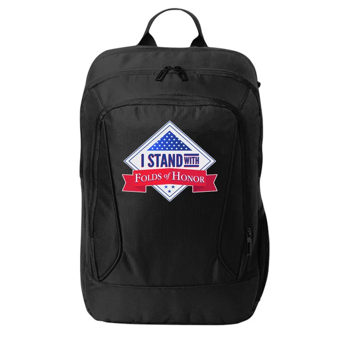 I Stand With Folds Of Honor City Backpack