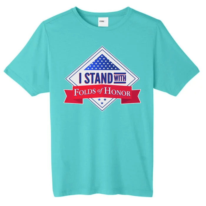 I Stand With Folds Of Honor ChromaSoft Performance T-Shirt