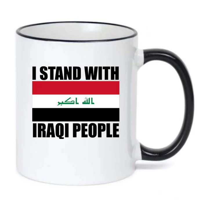 I Stand With Iraqi People Black Color Changing Mug