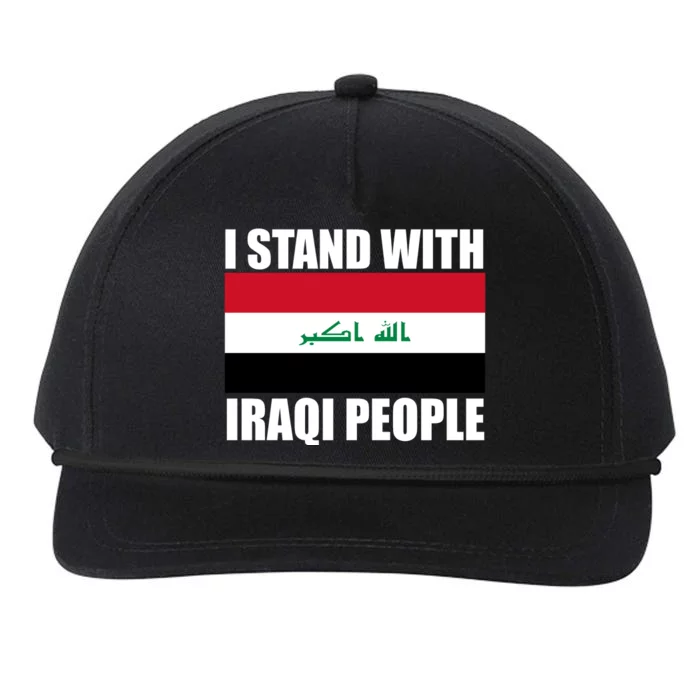 I Stand With Iraqi People Snapback Five-Panel Rope Hat