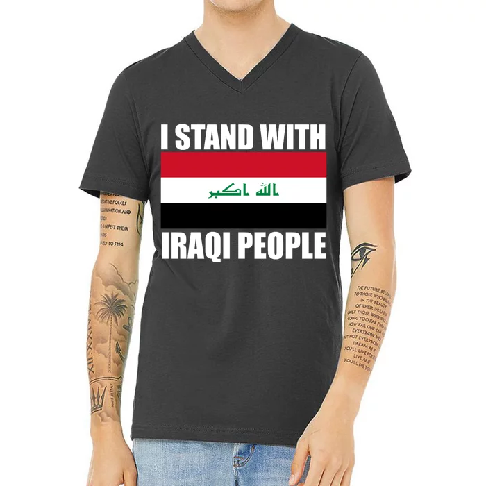 I Stand With Iraqi People V-Neck T-Shirt