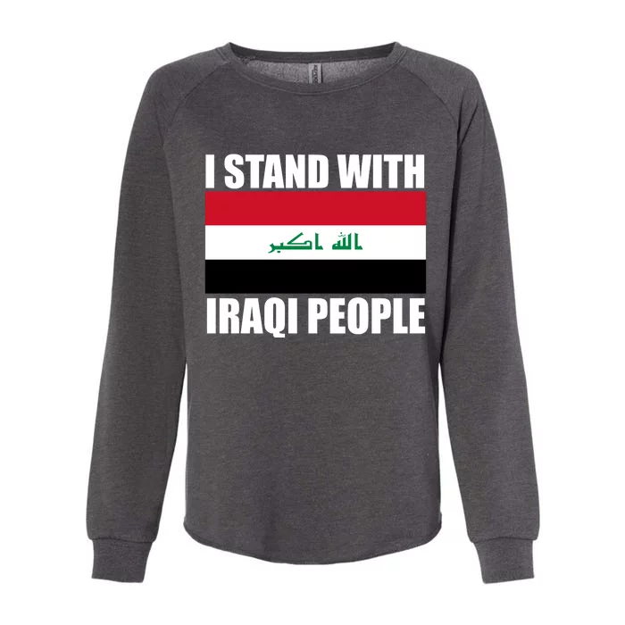 I Stand With Iraqi People Womens California Wash Sweatshirt