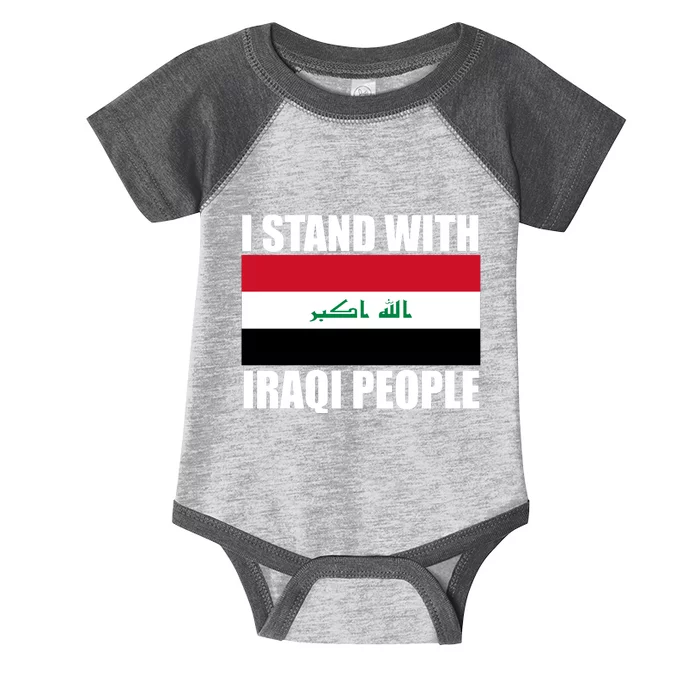 I Stand With Iraqi People Infant Baby Jersey Bodysuit