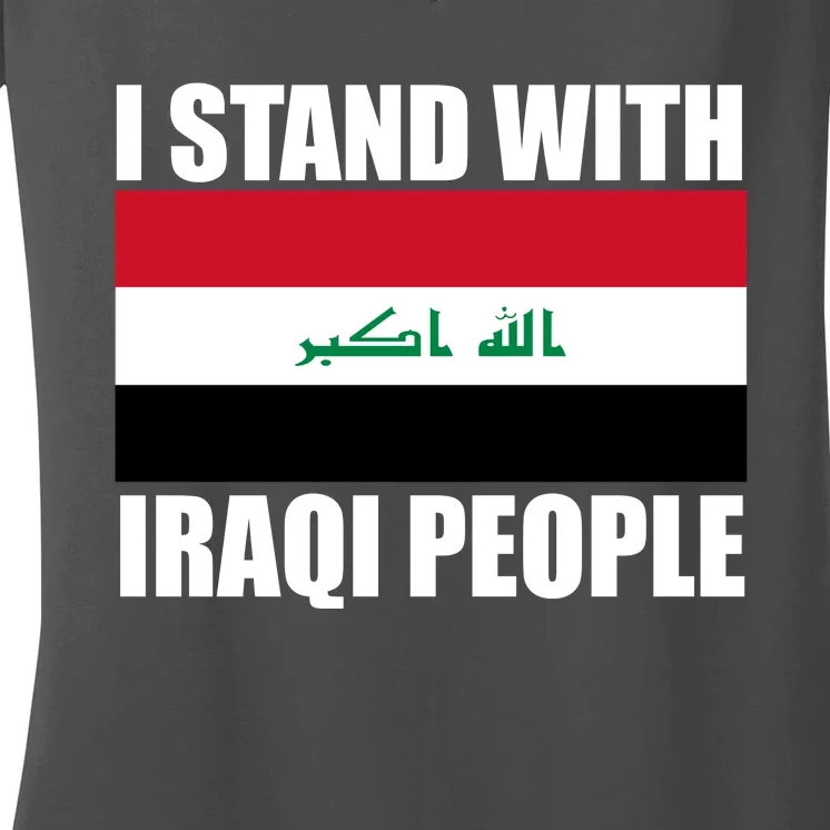 I Stand With Iraqi People Women's V-Neck T-Shirt