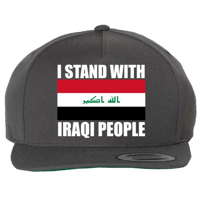 I Stand With Iraqi People Wool Snapback Cap