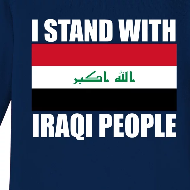 I Stand With Iraqi People Baby Long Sleeve Bodysuit