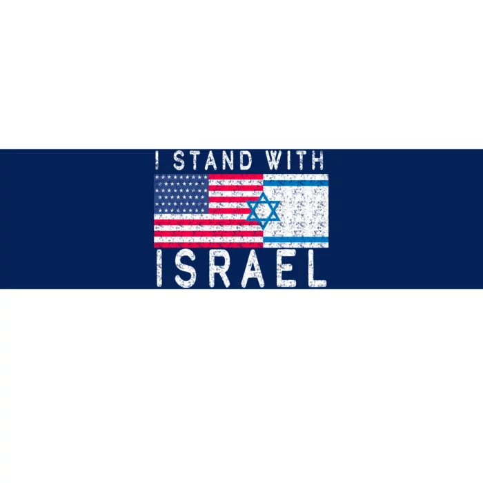 I stand With Israel Fag Vintage Bumper Sticker