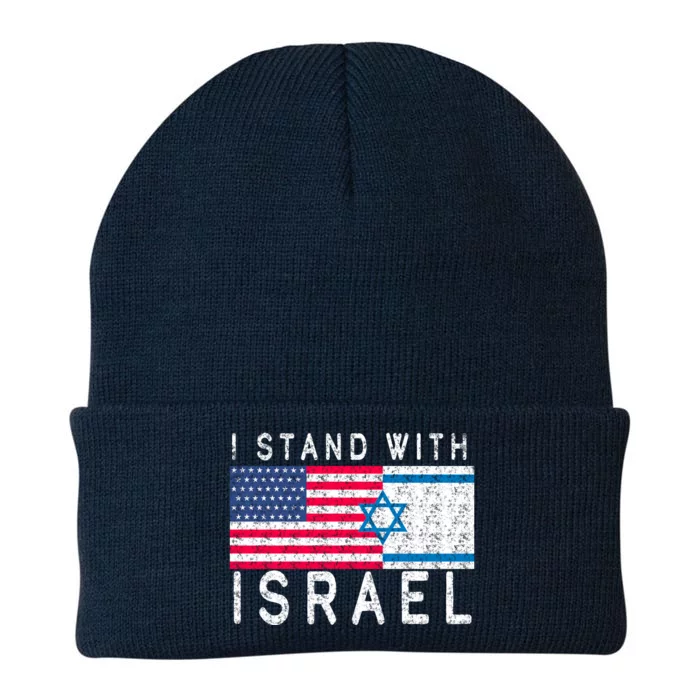 I stand With Israel Fag Vintage Knit Cap Winter Beanie