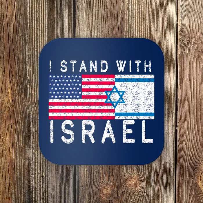 I stand With Israel Fag Vintage Coaster