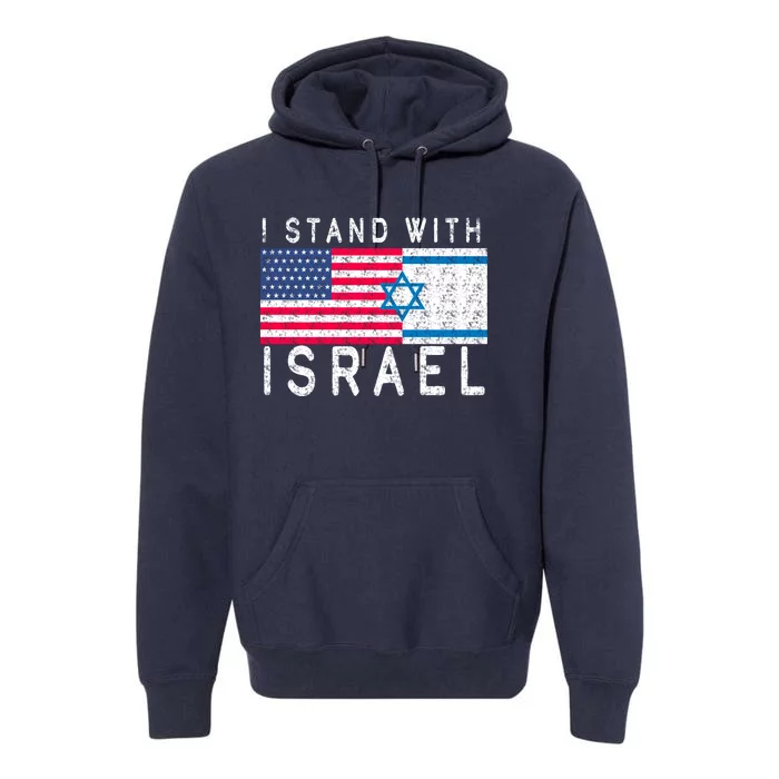 I stand With Israel Fag Vintage Premium Hoodie