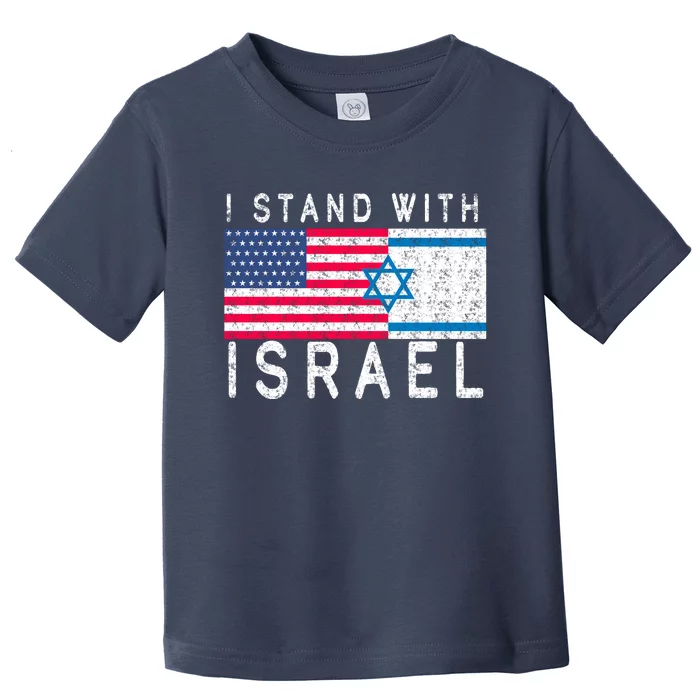 I stand With Israel Fag Vintage Toddler T-Shirt