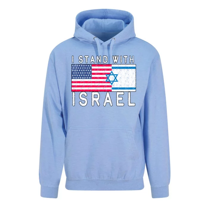 I stand With Israel Fag Vintage Unisex Surf Hoodie