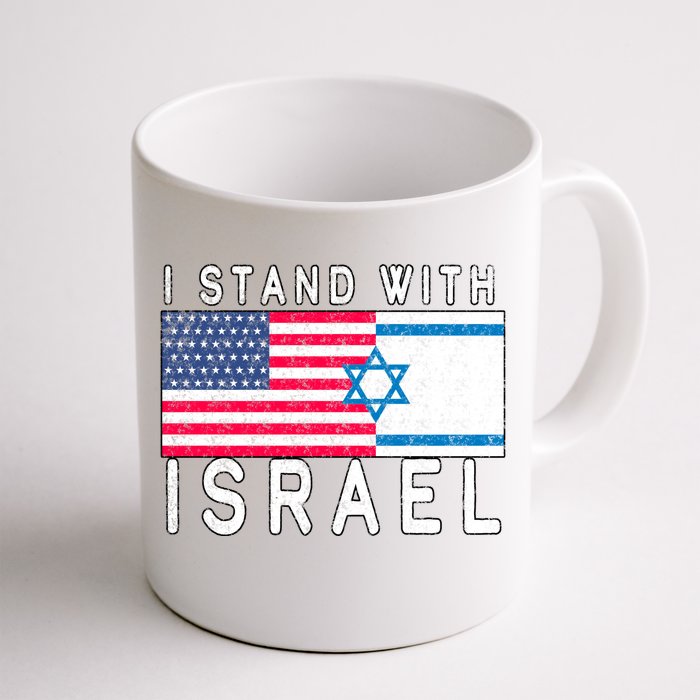 I stand With Israel Fag Vintage Front & Back Coffee Mug