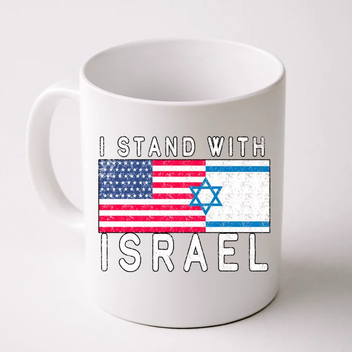 I stand With Israel Fag Vintage Front & Back Coffee Mug