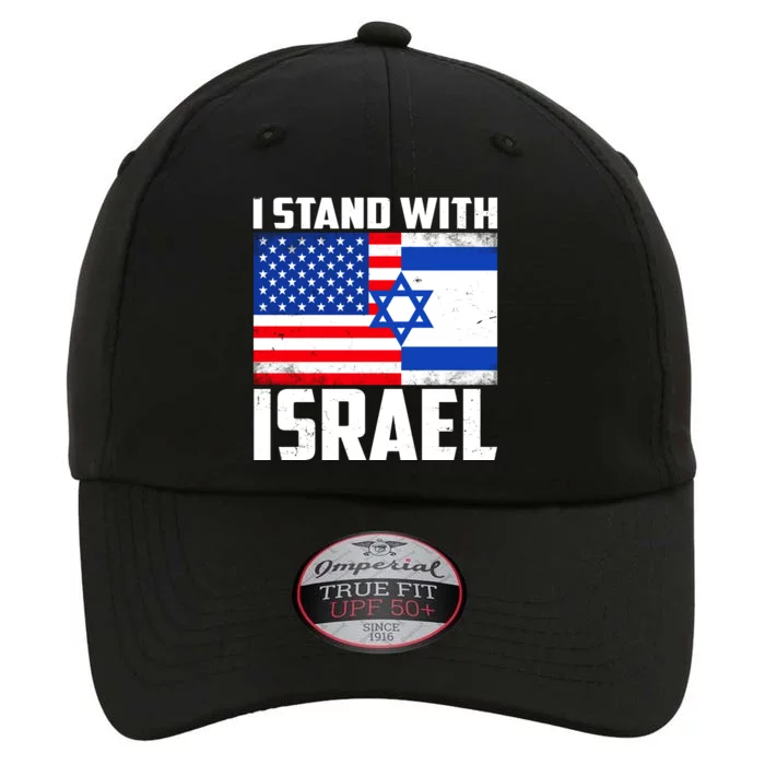 I Stand With Israel US Flags United Distressed The Original Performance Cap