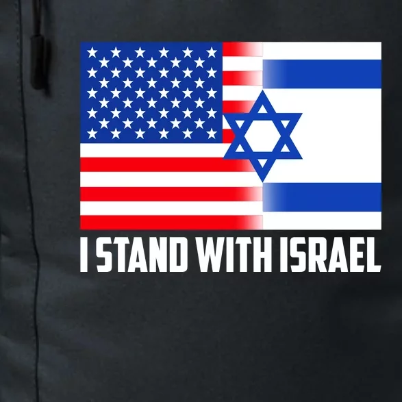 I Stand With Israel USA Flags United Together Daily Commute Backpack