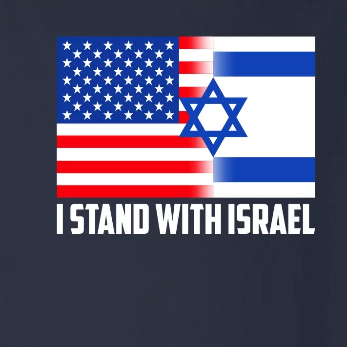 I Stand With Israel USA Flags United Together Toddler Long Sleeve Shirt