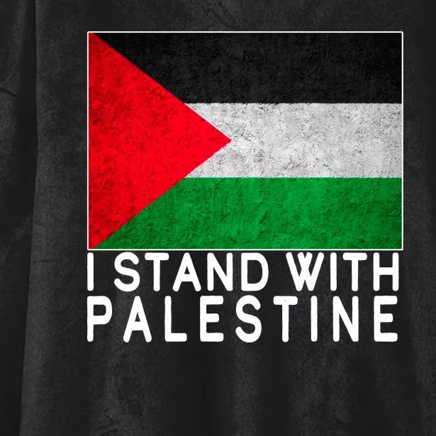 I Stand With Palestine Supporters Free Gaza Jerusalem Mosque Hooded Wearable Blanket