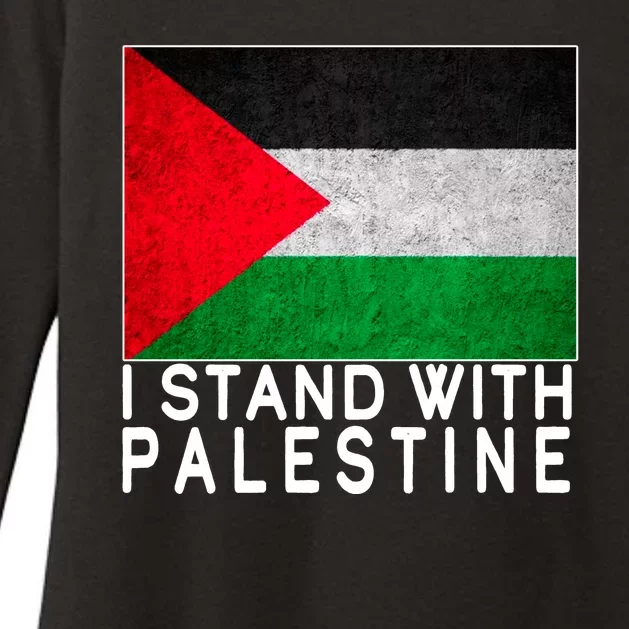 I Stand With Palestine Supporters Free Gaza Jerusalem Mosque Womens CVC Long Sleeve Shirt