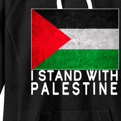 I Stand With Palestine Supporters Free Gaza Jerusalem Mosque Women's Fleece Hoodie