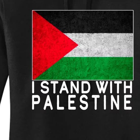 I Stand With Palestine Supporters Free Gaza Jerusalem Mosque Women's Pullover Hoodie