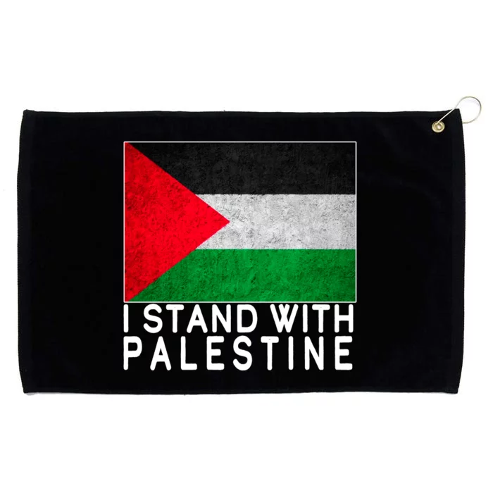 I Stand With Palestine Supporters Free Gaza Jerusalem Mosque Grommeted Golf Towel