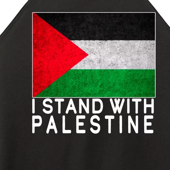 I Stand With Palestine Supporters Free Gaza Jerusalem Mosque Women’s Perfect Tri Rocker Tank