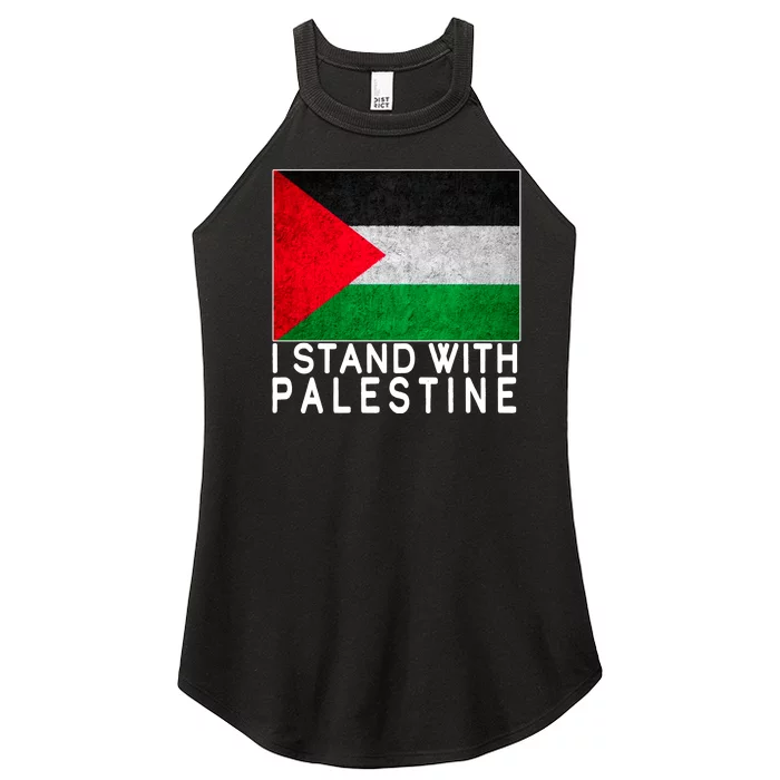 I Stand With Palestine Supporters Free Gaza Jerusalem Mosque Women’s Perfect Tri Rocker Tank