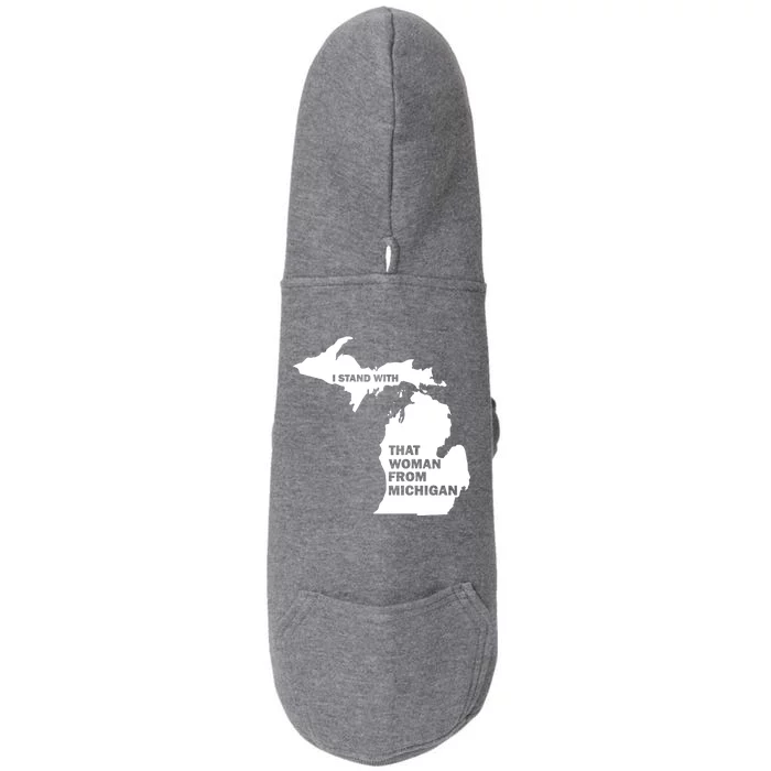 I Stand With That Woman From Michigan Social Justice Doggie 3-End Fleece Hoodie