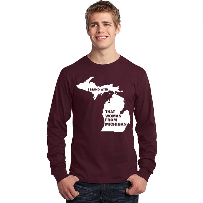 I Stand With That Woman From Michigan Social Justice Tall Long Sleeve T-Shirt