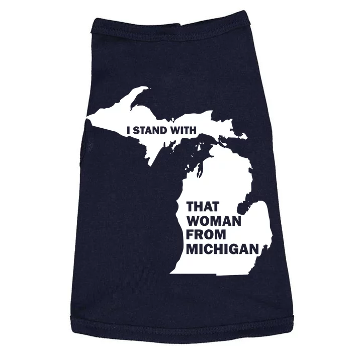 I Stand With That Woman From Michigan Social Justice Doggie Tank